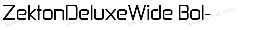 ZektonDeluxeWide Bol字体转换